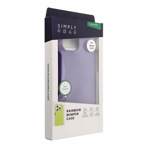 ROAR case RAINBOW BUMPER compatible koos MagSafe jaoks IPHONE 15 lilla