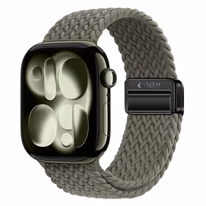 TECH-PROTECT NYLONMAG APPLE WATCH 4 / 5 / 6 / 7 / 8 / 9 / SE / ULTRA 1 / 2 (42 / 44 / 45 / 49 MM) OLIVE GREY