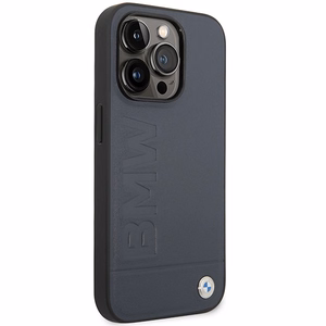Ümbris BMW BMHMP14XSLLNA iPhone 14 Pro Max 6.7" navy/navy hardcase Leather Hot Stamp MagSafe
