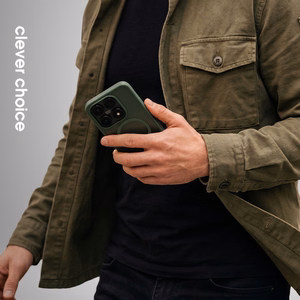 Crong Hybrid Matte Magnetic MagSafe ümbris seadmele Xiaomi 17, roheline