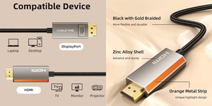 Kaabel DisplayPort - HDMI, 8K, 3m, 2.1ver