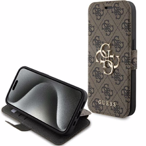 Guess 4G Metal Logo ümbris jaoks iPhone 15 Pro - brown