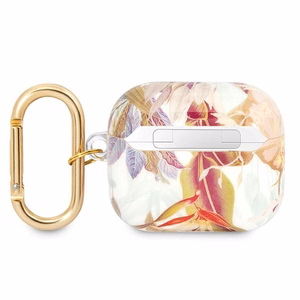 Guess GUA3HHFLU чехол для AirPods 3 фиолетовый/фиолетовый Flower Strap Collection