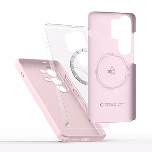 Чехол Tech-Protect Silicone MagSafe для Samsung Galaxy S26 Ultra розовый
