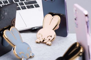 Phone stand RABBIT - stick-on - roosa