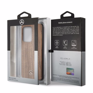Mercedes Wood Line Walnut чехол для Samsung Galaxy S20 Ultra - коричневый