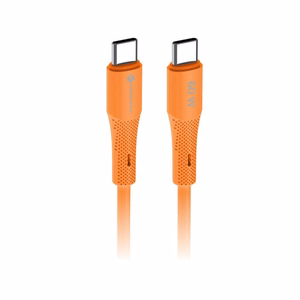 Kaabel USB C USB C Forcell F-Energy QC4.0 PD 3A 60W Silikoon 1 m C344 oranž