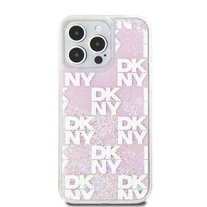 DKNY DKHCP15XLCPEPP iPhone 15 Pro Max6.7" roosa ümbris Liquid Glitter Multilogo