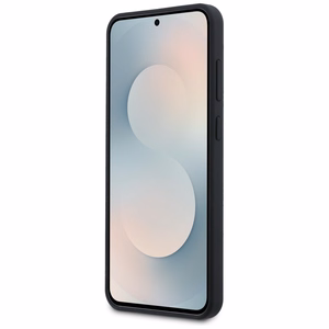 Karl Lagerfeld Silicone Karl & Choupette Heads MagSafe Ümbris jaoks Samsung Galaxy S25 FE - must