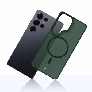3mk Smoke MagCase Samsung Galaxy S25 Ultra jaoks roheline-poolläbipaistev