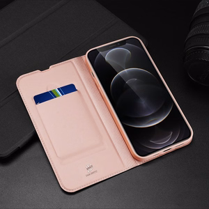 Dux Ducis Skin Pro raamaturiiuli tüüpi ümbris iPhone 13 Pro Maxile sinine