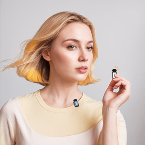 Blavec Lavalier mikrofonid x 2 MK-03 ClipGo Type C (LMMK03-S) hõbedane