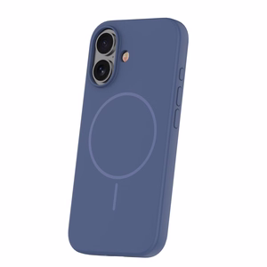 Silikoon Thin Mag ümbris for iPhone 16 6,1" tumesinine