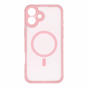 FULL MATTE MAG COVER Ümbris compatible with MagSafe jaoks IPHONE 14 Pro Max jasny różowy