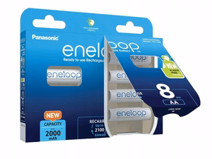 Laetavad patareid PANASONIC ENELOOP AA 2000 mAh 8 tk (BK-3MCDE/8HH)