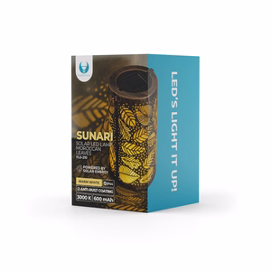 Forever Light Solar LED lamp Moroccan leaves SUNARI FLS-210