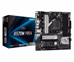 Asrock A520M Pro4 emaplaat Socket AM4 micro ATX