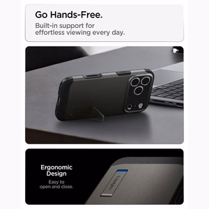 Spigen Tough Armor T MagSafe ümbris iPhone 17 Pro Max / 18 Pro Max jaoks, grafiithall