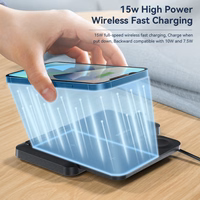 Juhtmevaba Laadija Essager "JG 4in1" Must 15W (iPhone / Apple Watch / Airpods / Pencil)