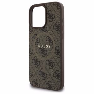 Guess 4G Ring Classic Logo MagSafe Ümbris jaoks iPhone 16 Pro Max - Brown