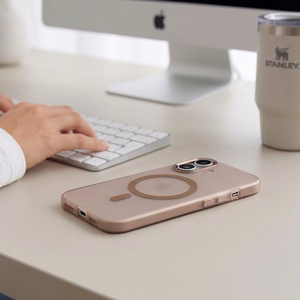 Tech-Protect MagZero MagSafe-ümbris iPhone 17 jaoks, matt beežikaspruun