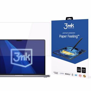 Apple Macbook Pro 16 M1/M2/M3/M4/M5 – 3mk Paper Feeling (kuni 17") arvuti ekraanikaitse