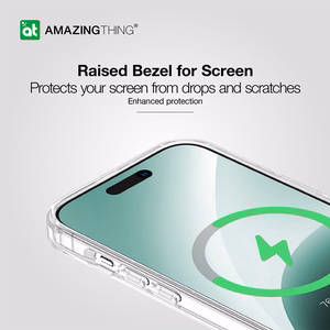 Amazing Thing Minimal Magsafe Ümbris 6.6FT IP156.7MMINCL jaoks Iphone 15 Plus läbipaistev