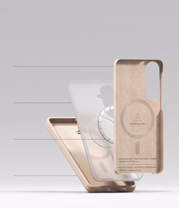 Ringke Silikoon MagSafe Ümbris for Samsung Galaxy S26+ - roosa