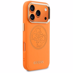 Guess Perforated 4G MagSafe ümbris for iPhone 17 Pro - oranž
