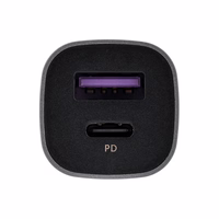 Ugreen USB Type-C / USB 24W Power Delivery Quick Charge car charger, hall (30780)