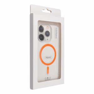 Чехол Samsung A27 Drop Glue Colorful Ring Mag Cover совместимый с MagSafe оранжевый