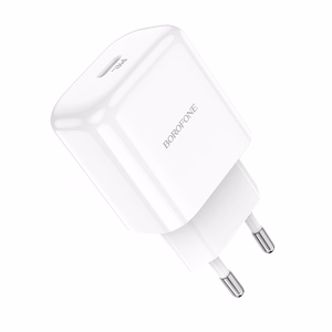 Borofone Wall charger BN3 Premium - Type C - QC 3.0 PD 2.0 20W white