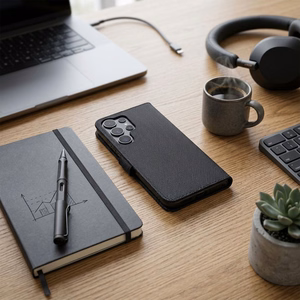 4Card RFID vargusvastane tehnilisest kangast klappümbris Honor 600 LITE, must
