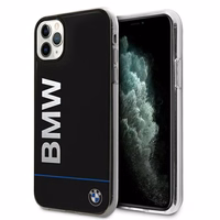 BMW Signature trükitud logo ümbris iPhone 11 Pro Max'ile - must