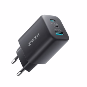 Joyroom JR-TO1 GaN 45W USB-C Lightning USB-A seinalaadija must