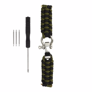 Universal nylon loop 22mm design 1 green-black