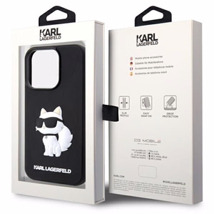 Karl Lagerfeld KLHCP14L3DRKHNK iPhone 14 Pro 6.1" must/must hardcase Rubber Choupette 3D