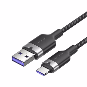 USB 2.0 A to USB-C 6A Vention CTOBH 2M kaabel (must)