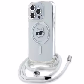 Karl Lagerfeld IML Choupette Head & Cord MagSafe ümbris jaoks iPhone 13 Pro Max - läbipaistev