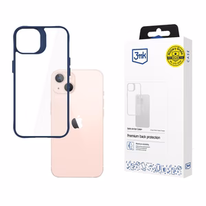 3mk Satin Armor Ümbris+ sinine jaoks Apple iPhone 14 - läbipaistev