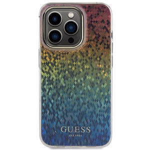 GUESS ümbris jaoks IPHONE 14 Pro GUHCP14LHDECMI (IML Faceted Mirror / disco iridescent) multicolor