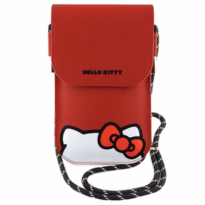 Hello Kitty Leather Hiding Kitty õlakott – punane