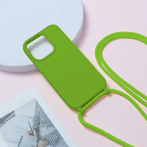 Strap Silicone Ümbris jaoks Iphone 13 Pro Max design 1 roheline