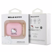 Hello Kitty Silicone 3D Kitty Head ümbris jaoks AirPods 3 - roosa