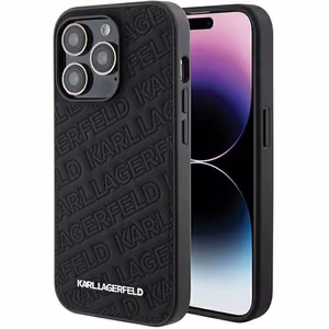KARL LAGERFELD ümbris jaoks IPHONE 15 Pro KLHCP15LPQKPMK (Quilted Pattern) must