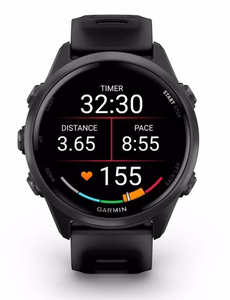 Garmin Forerunner 570 42 mm digitaalne GPS-kell, 3,05 cm (1,2") AMOLED-puuteekraan, 390 × 390 pikslit, Wi-Fi, must