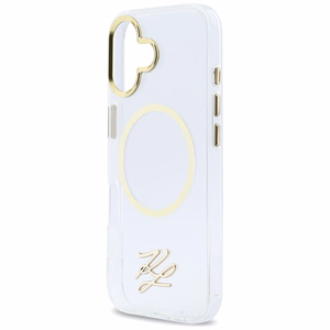 Karl Lagerfeld IML KL Script Logo MagSafe Ümbris for iPhone 17 - läbipaistev