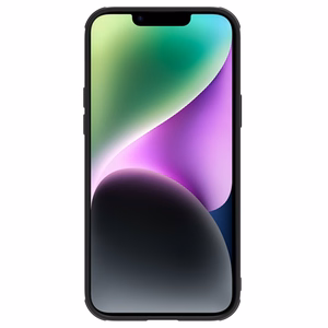 Nillkin CamShield nahast S ümbris iPhone 14 Plus kaamerakattega must