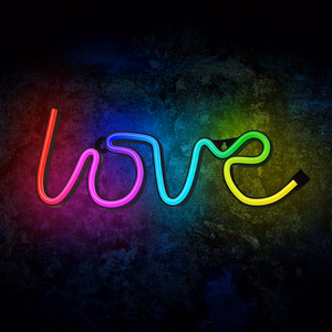 Neon LED RGB LOVE FLRN01 + RC Forever Light