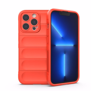 Magic Shield ümbris iPhone 13 Pro Maxile paindlik soomustatud kate punane